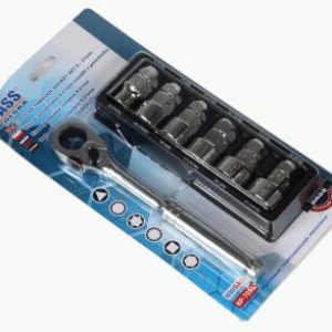 237 Klucz uniwersalny z grzechotką 8-21mm nasadki