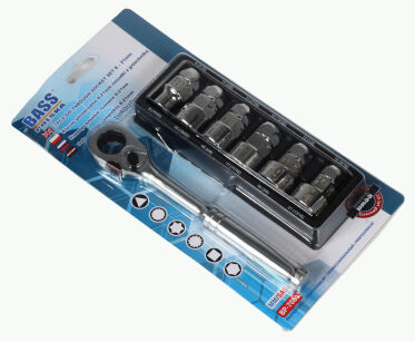 237 Klucz uniwersalny z grzechotką 8-21mm nasadki