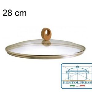 253 Pokrywka szklana 28 cm do garnka, patelni