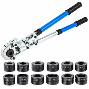 519 Praska do rur PEX ALU-PEX BITUXX 6 ton – zestaw 12 szczęk TH U V