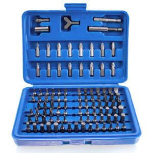 Zestaw narzędzi Bitów TORX i imbusów – 100 elementów w skrzynce