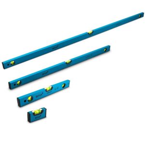587 Poziomice magnetyczne 10 / 40 / 100 / 150cm zestaw aluminiowe mocne 4szt