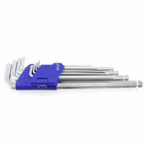 622 ZESTAW WKRĘTAKÓW IMBUSOWYCH BITUXX 1,5-10MM 9 SZTUK W SKŁADANYM ETUI