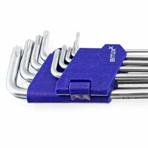 660 Zestaw Kluczy Bituxx Torx 9 elementów T10-T50 w organizerze