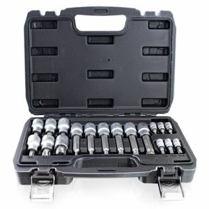 698 Zestaw narzędzi Kluczy/bity 18 elementów BITUXX Nasady TORX stal